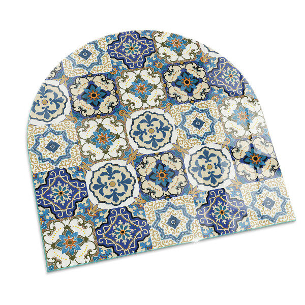 Lastra in vetro per caminetto Motivo a mosaico con fiori