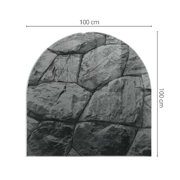 Lastra in vetro per caminetto Modello in pietra naturale