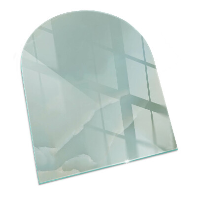 Lastra in vetro per caminetto Delicato motivo marmoreo