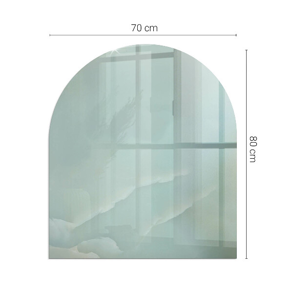 Lastra in vetro per caminetto Delicato motivo marmoreo