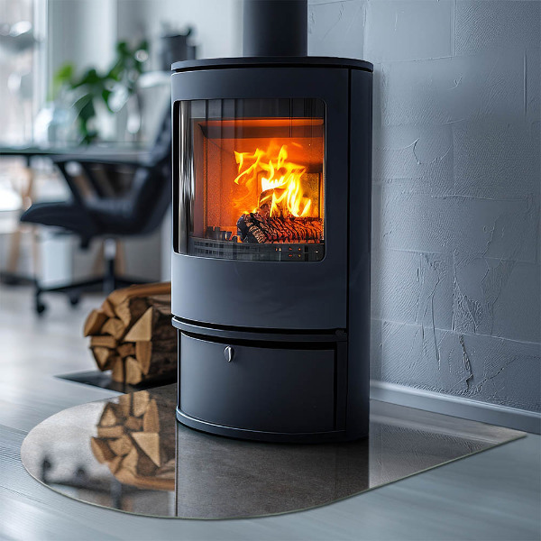 Lastra in vetro per caminetto Modello in pietra naturale