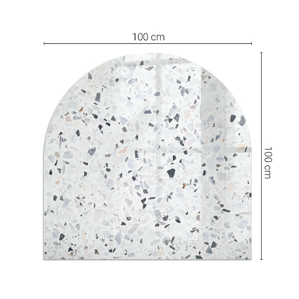 Lastra in vetro per caminetto Motivo in pietra con particelle