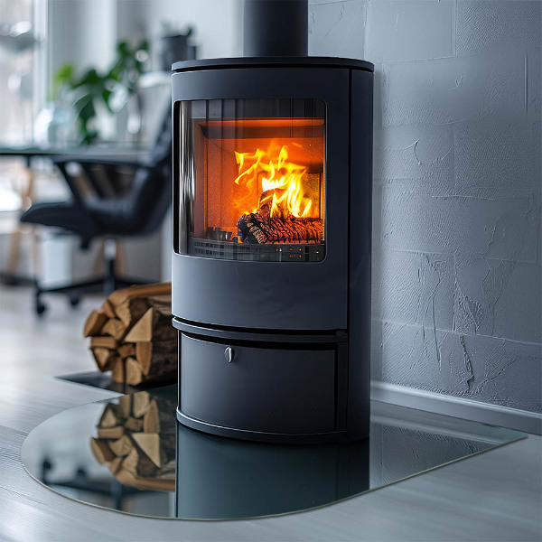 Lastra in vetro per caminetto Colore del mare