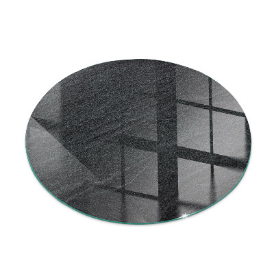 Rotonda vetro sotto stufa Texture della pietra naturale