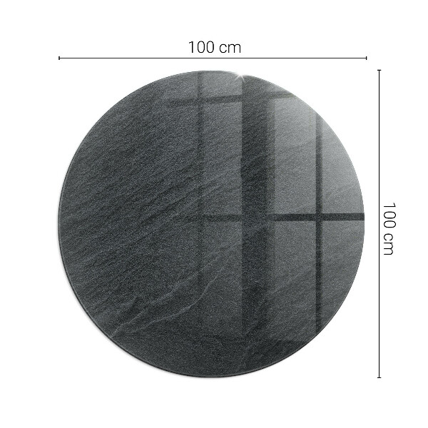 Rotonda vetro sotto stufa Texture della pietra naturale