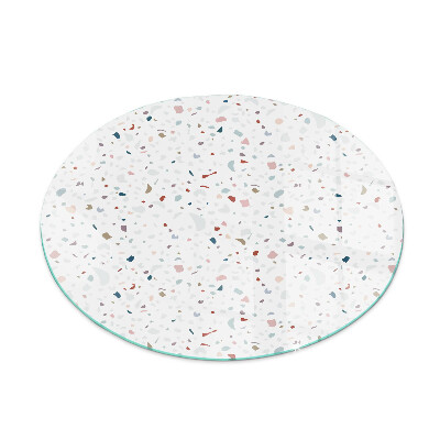 Rotonda vetro sotto stufa Motivo con piccole forme