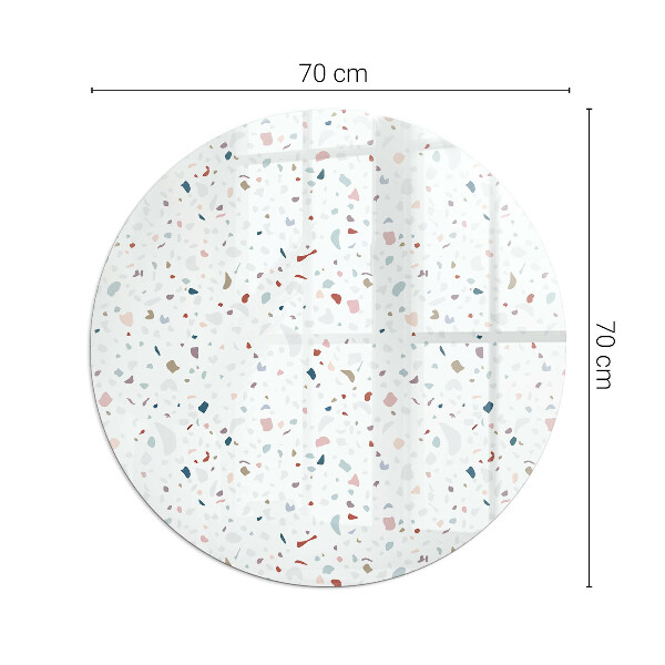 Rotonda vetro sotto stufa Motivo con piccole forme