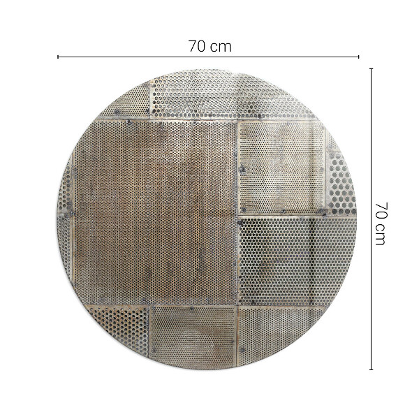 Rotonda vetro sotto stufa Modello di lamiera perforata