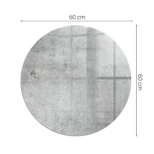 Rotonda vetro sotto stufa Texture di cemento grezzo