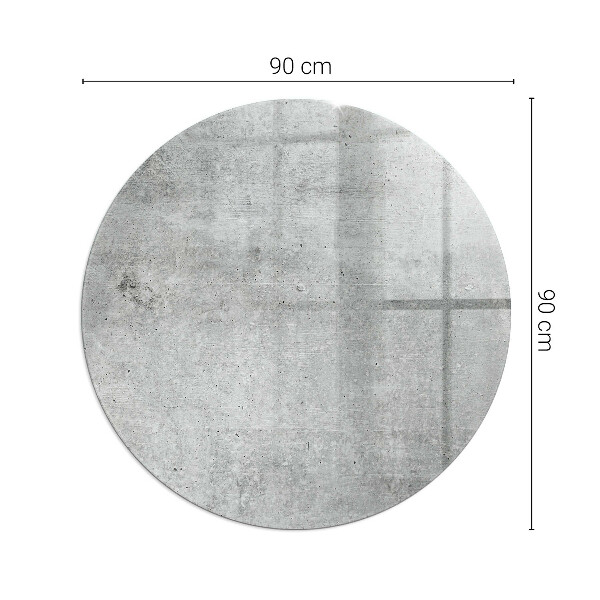 Rotonda vetro sotto stufa Texture di cemento grezzo