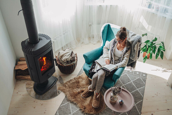 Rotonda vetro sotto stufa Foglie con motivi sottili