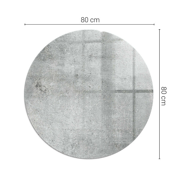 Rotonda vetro sotto stufa Texture di cemento grezzo