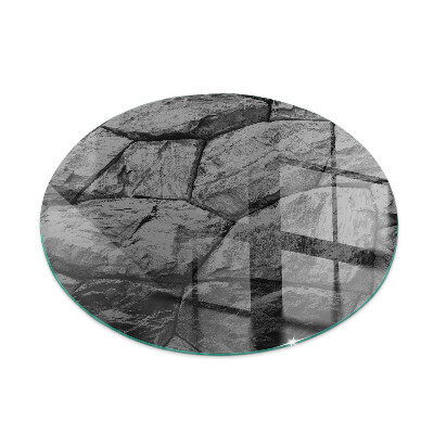 Rotonda vetro sotto stufa Modello in pietra naturale