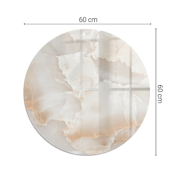 Rotonda vetro sotto stufa Modello in pietra naturale