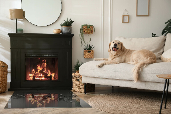 Rettangolare vetro sotto stufa Nuvola astratta di solidi