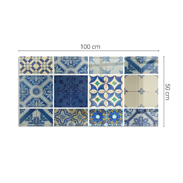 Rettangolare vetro sotto stufa Modelli di piastrelle in ceramica