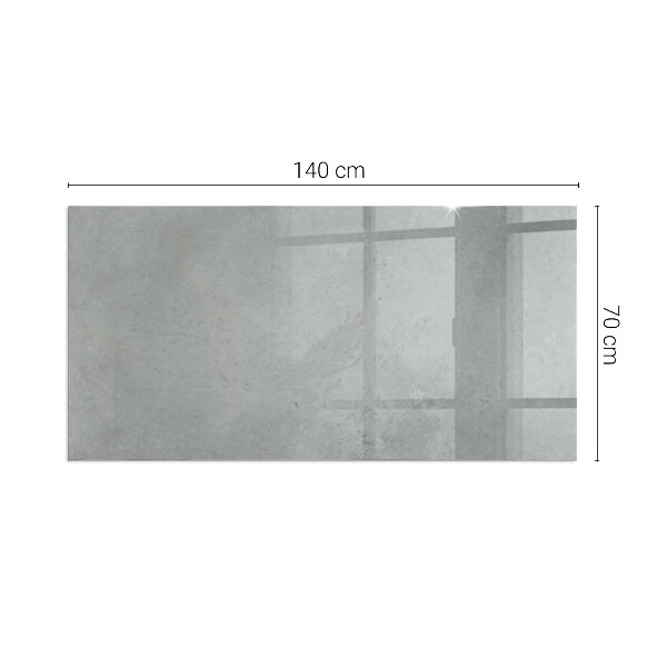 Rettangolare vetro sotto stufa Texture in cemento con effetto