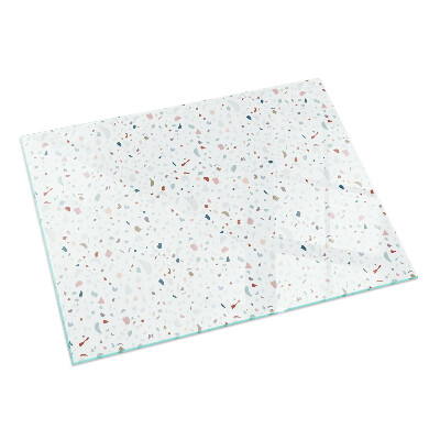 Rettangolare vetro sotto stufa Motivo con piccole forme