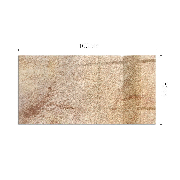 Rettangolare vetro sotto stufa Texture della pietra naturale