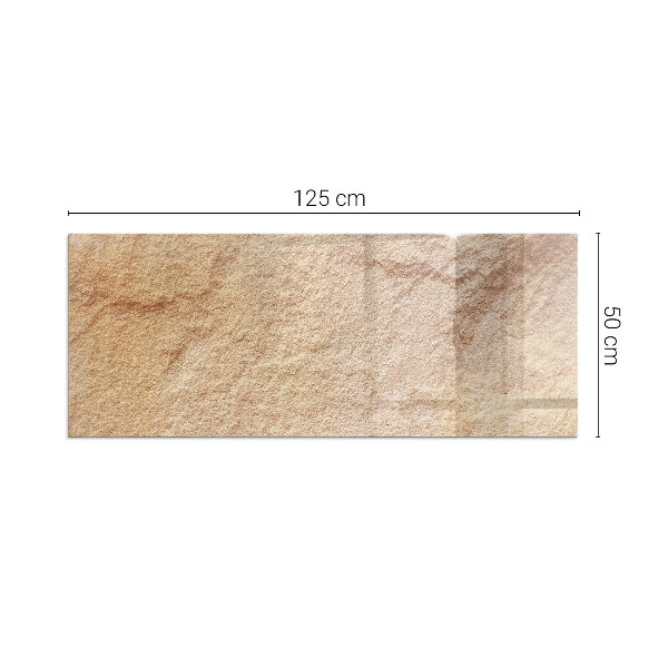Rettangolare vetro sotto stufa Texture della pietra naturale