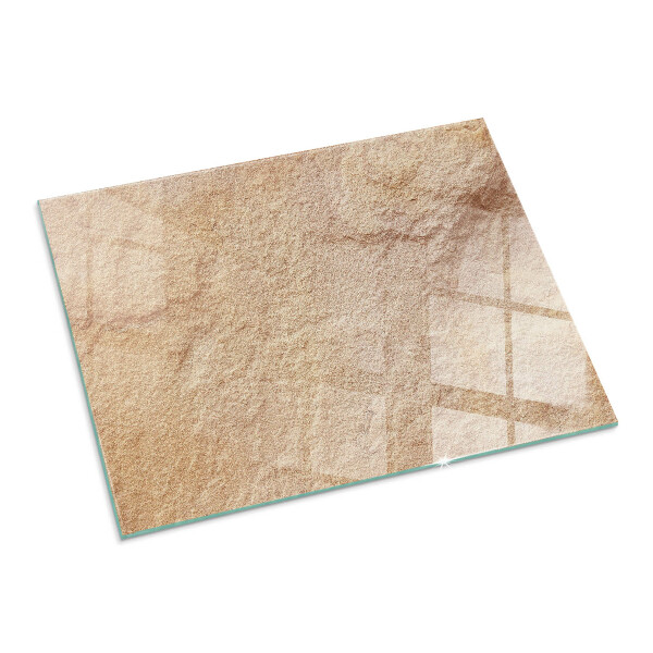 Rettangolare vetro sotto stufa Texture della pietra naturale