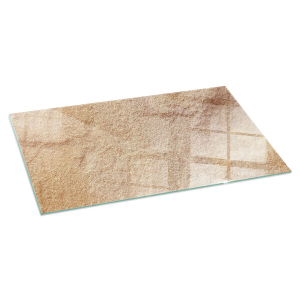 Rettangolare vetro sotto stufa Texture della pietra naturale