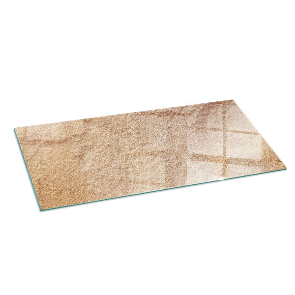 Rettangolare vetro sotto stufa Texture della pietra naturale