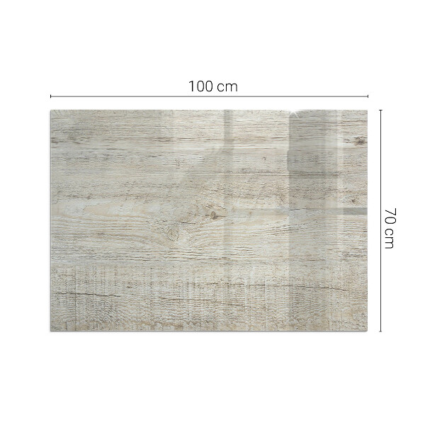 Rettangolare vetro sotto stufa Texture di legno chiaro