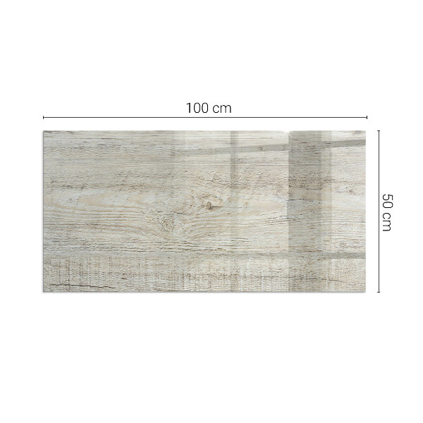 Rettangolare vetro sotto stufa Texture di legno chiaro