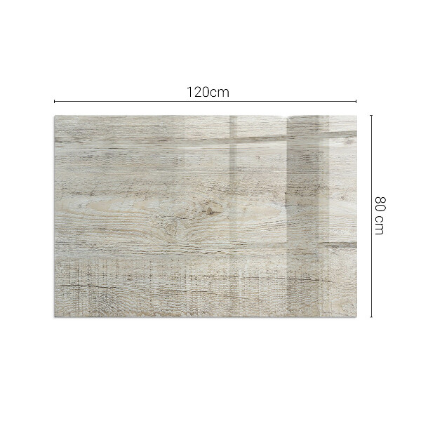 Rettangolare vetro sotto stufa Texture di legno chiaro