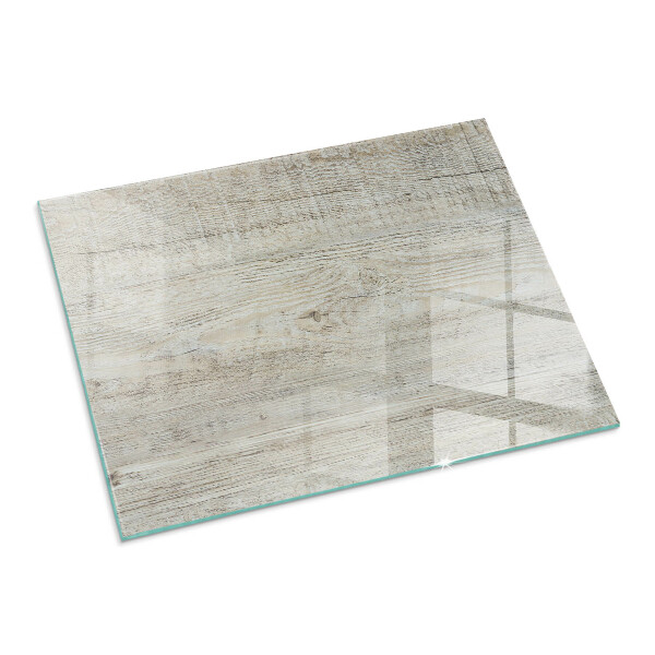 Rettangolare vetro sotto stufa Texture di legno chiaro