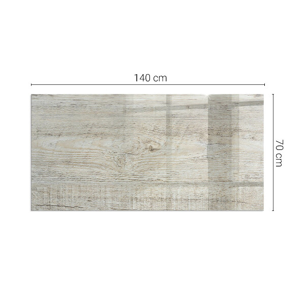 Rettangolare vetro sotto stufa Texture di legno chiaro