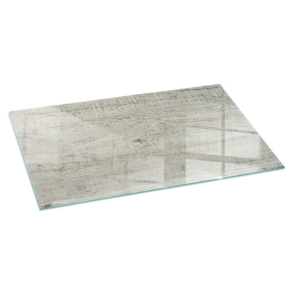 Rettangolare vetro sotto stufa Texture di legno chiaro