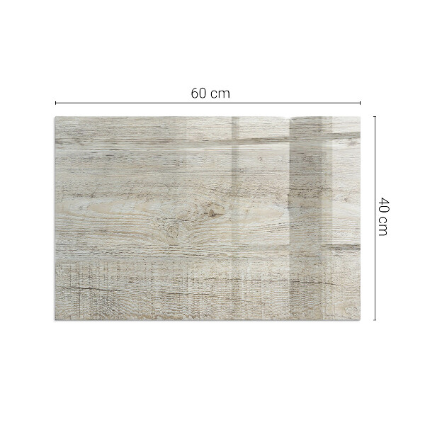 Rettangolare vetro sotto stufa Texture di legno chiaro