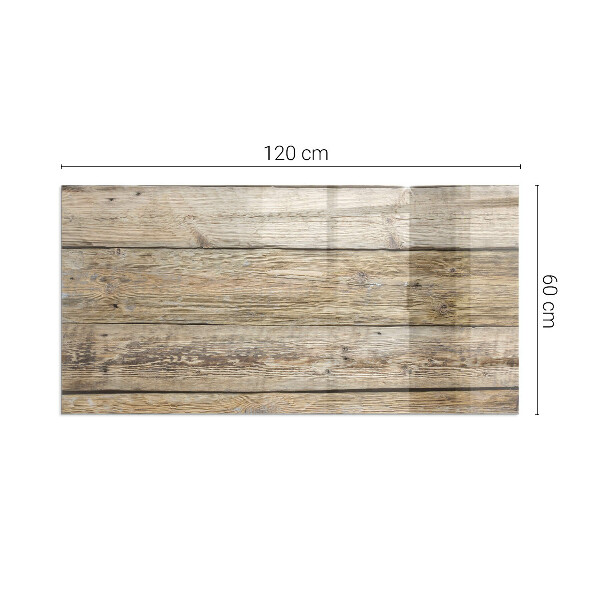 Rettangolare vetro sotto stufa Texture delle assi di legno