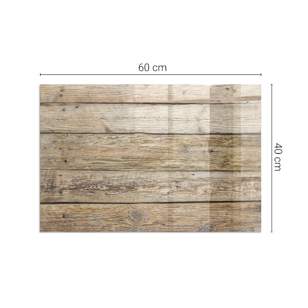 Rettangolare vetro sotto stufa Texture delle assi di legno