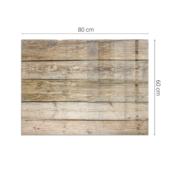 Rettangolare vetro sotto stufa Texture delle assi di legno