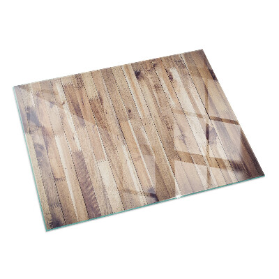 Rettangolare vetro sotto stufa Tavola di legno nel layout