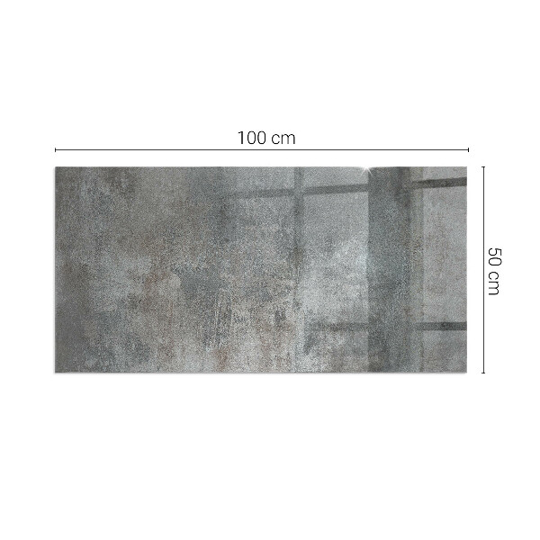 Rettangolare vetro sotto stufa Texture superficiale grezza