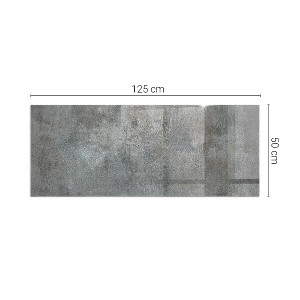 Rettangolare vetro sotto stufa Texture superficiale grezza