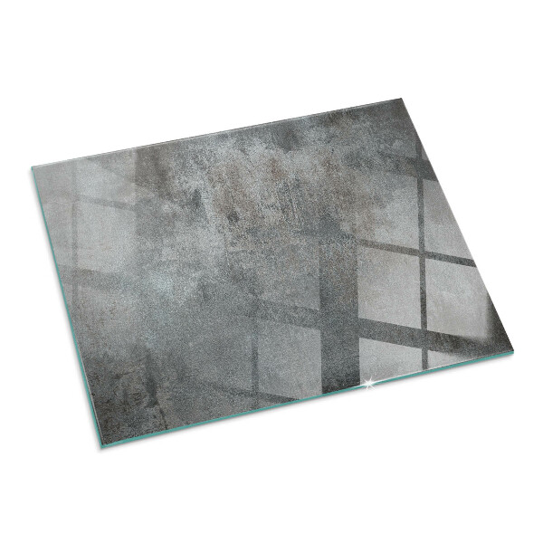 Rettangolare vetro sotto stufa Texture superficiale grezza