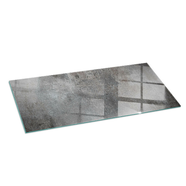 Rettangolare vetro sotto stufa Texture superficiale grezza