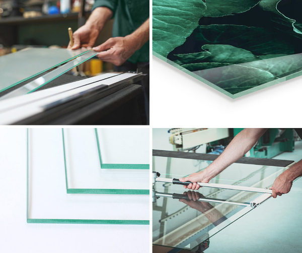 Rettangolare vetro sotto stufa Texture di ruggine sul metallo