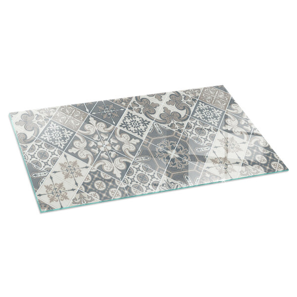 Rettangolare vetro sotto stufa Motivo decorativo a mosaico