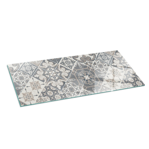 Rettangolare vetro sotto stufa Motivo decorativo a mosaico