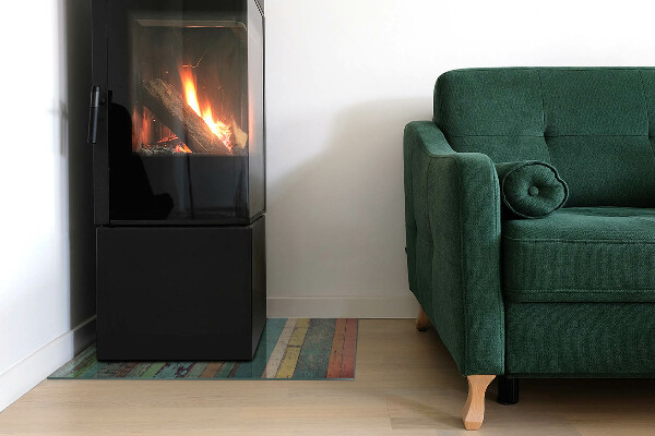 Rettangolare vetro sotto stufa Tavole in diverse tonalità