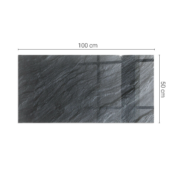 Rettangolare vetro sotto stufa Texture della superficie della pietra