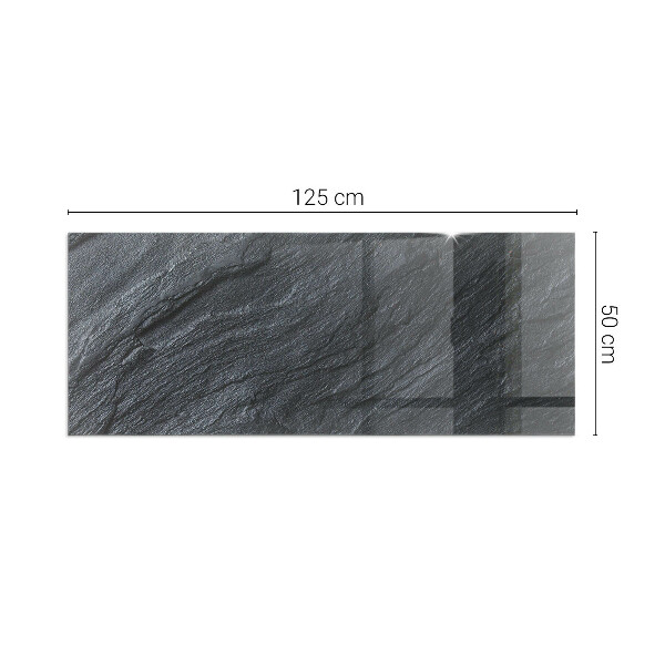 Rettangolare vetro sotto stufa Texture della superficie della pietra