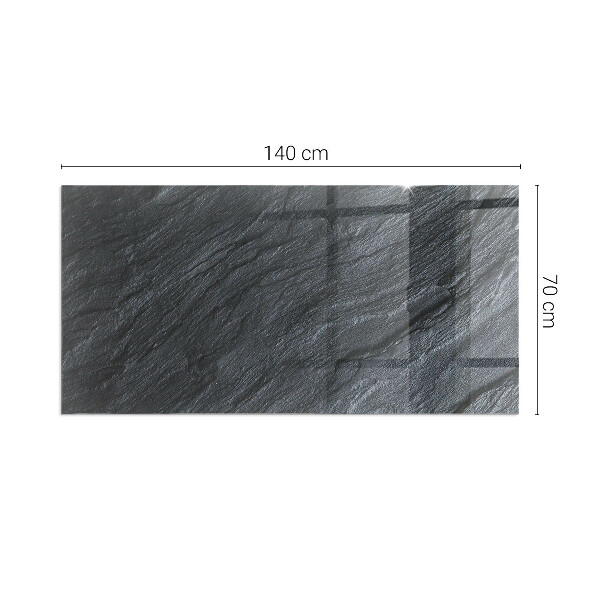 Rettangolare vetro sotto stufa Texture della superficie della pietra