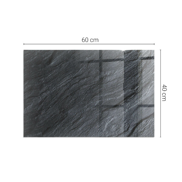 Rettangolare vetro sotto stufa Texture della superficie della pietra